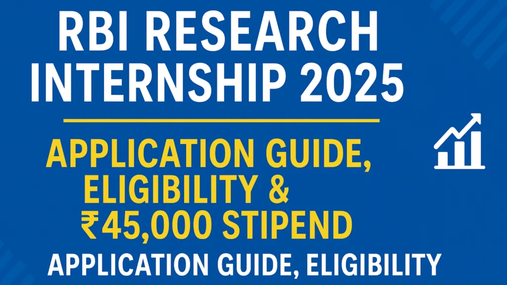 RBI Research Internship 2025