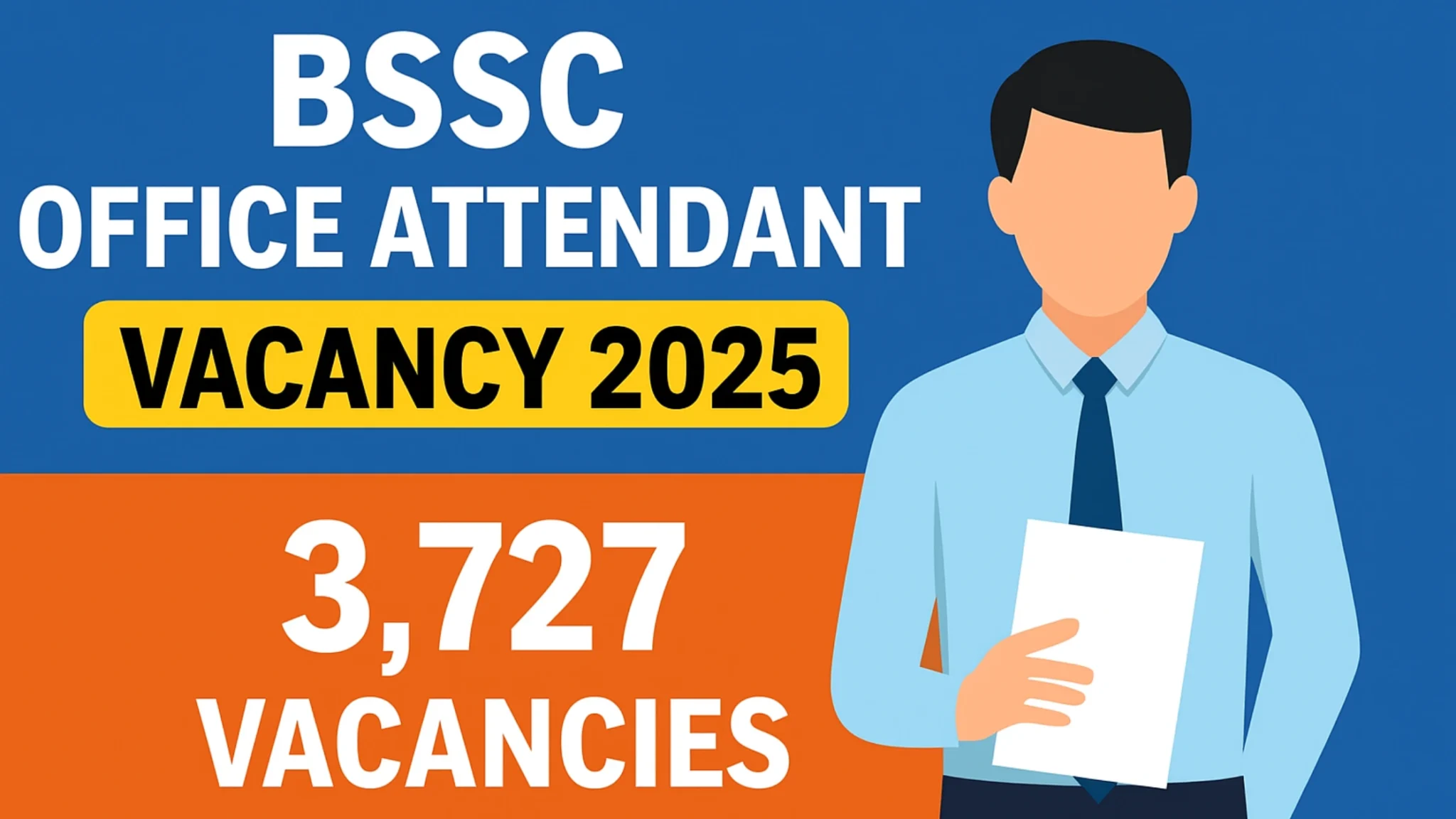 BSSC Office Attendant Vacancy 2025