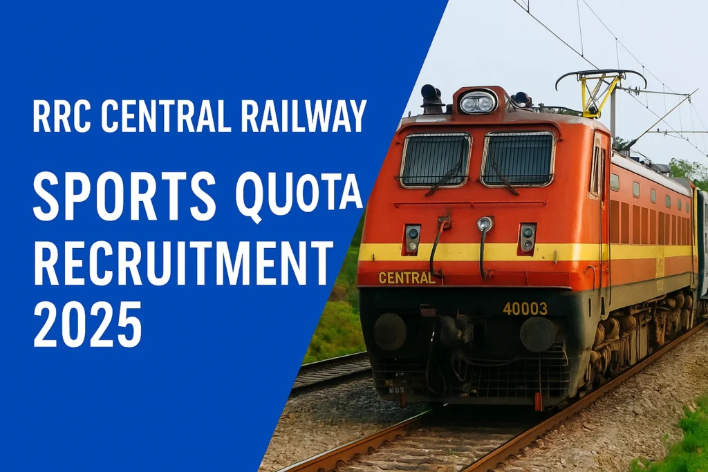 RRC CR Sports Quota Recruitment 2025 – 59 Vacancies