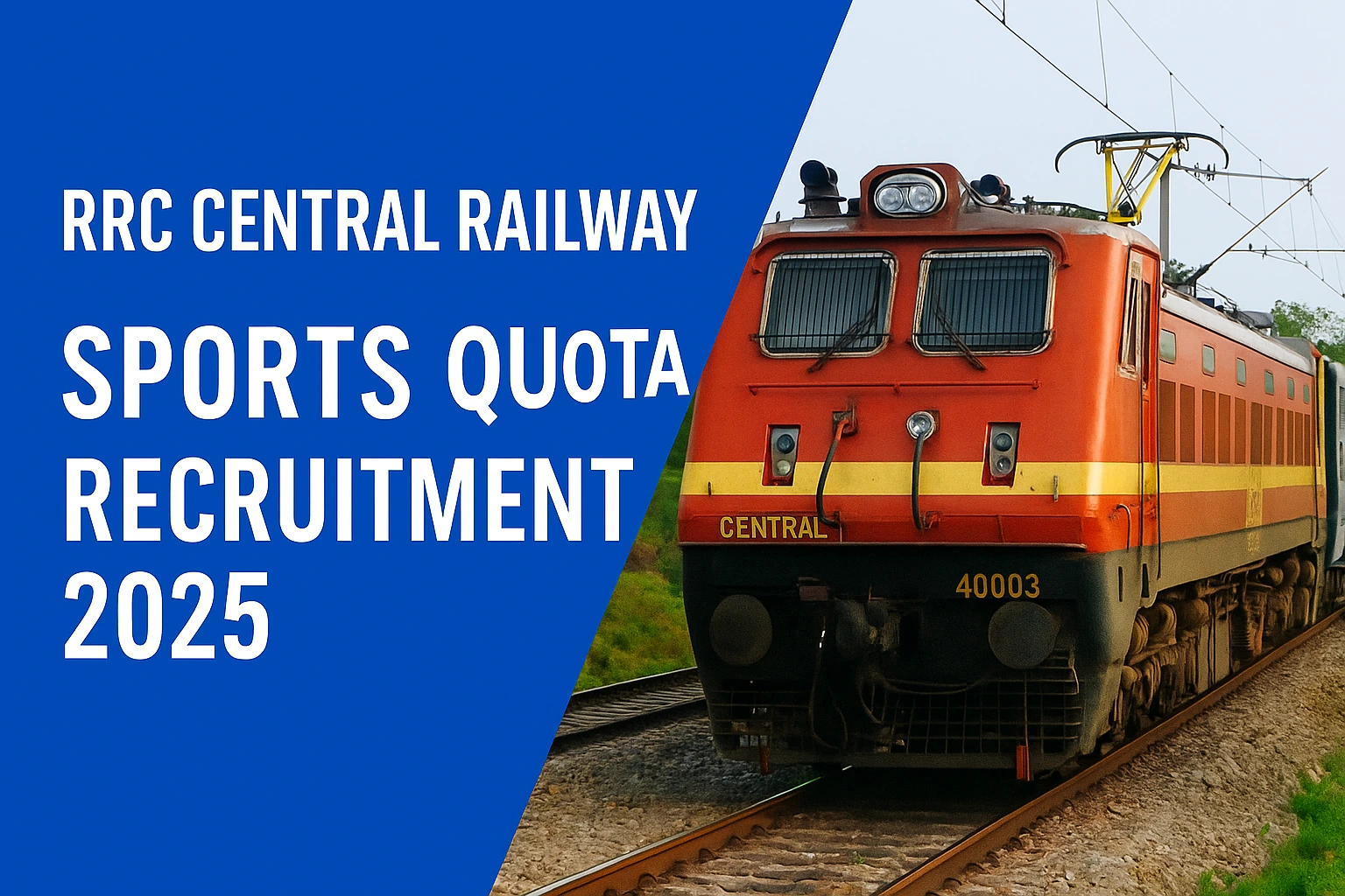 RRC CR Sports Quota Recruitment 2025 – 59 Vacancies